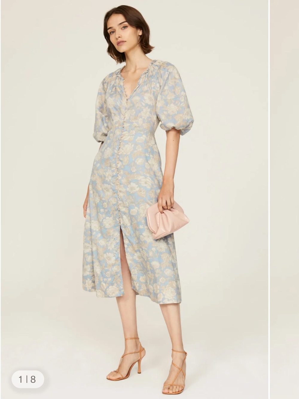 Rebecca Taylor Short Sleeve Satin Leaf Dress 🌹